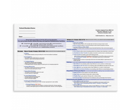 8”x 5” ADL Performance Scoring Notepad 